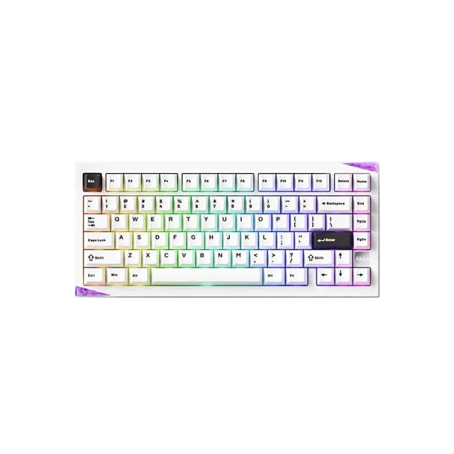 MonsGeek Mineral 01 VIA Black on White tastatura