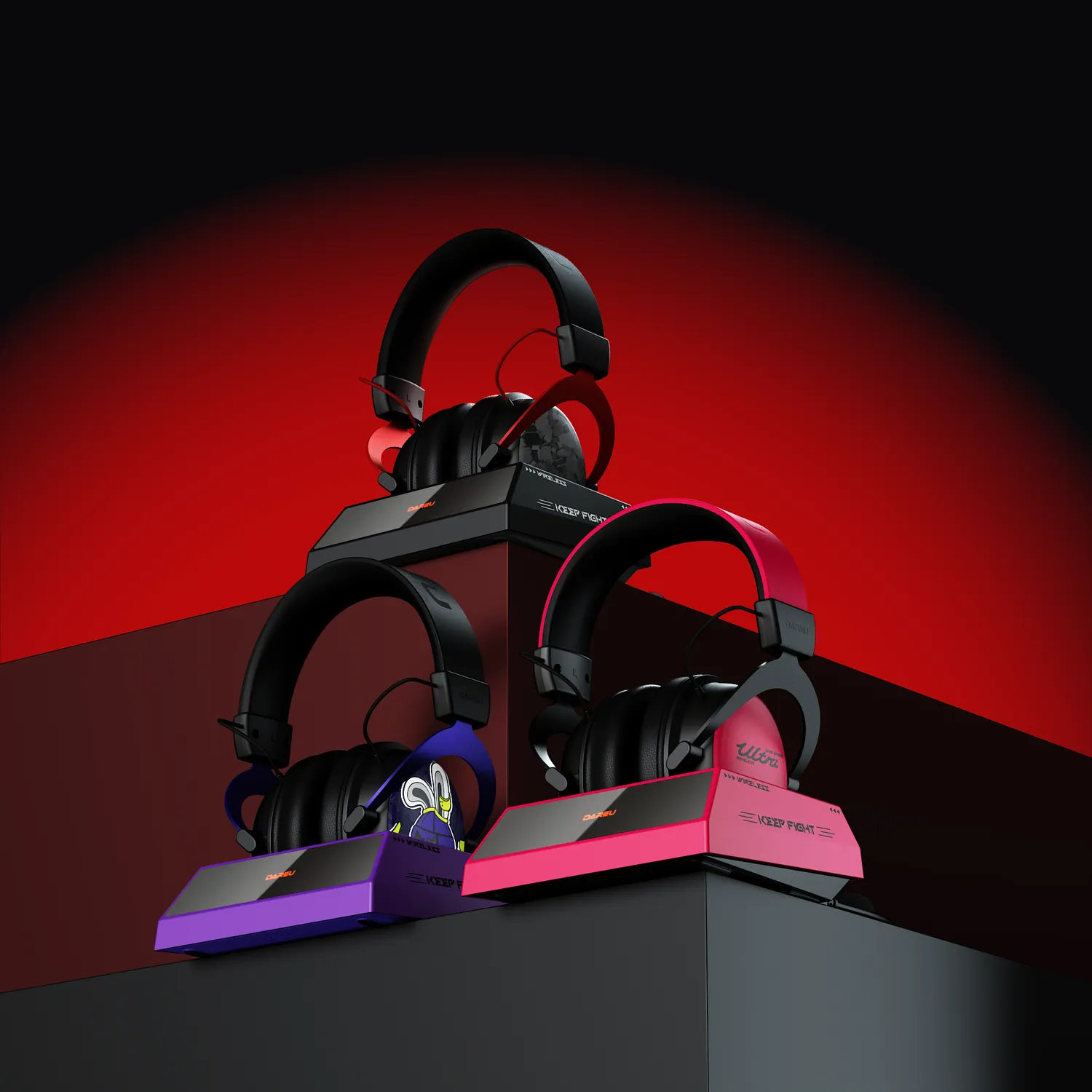 Dareu EH925 Ultra casti gaming negre wireless