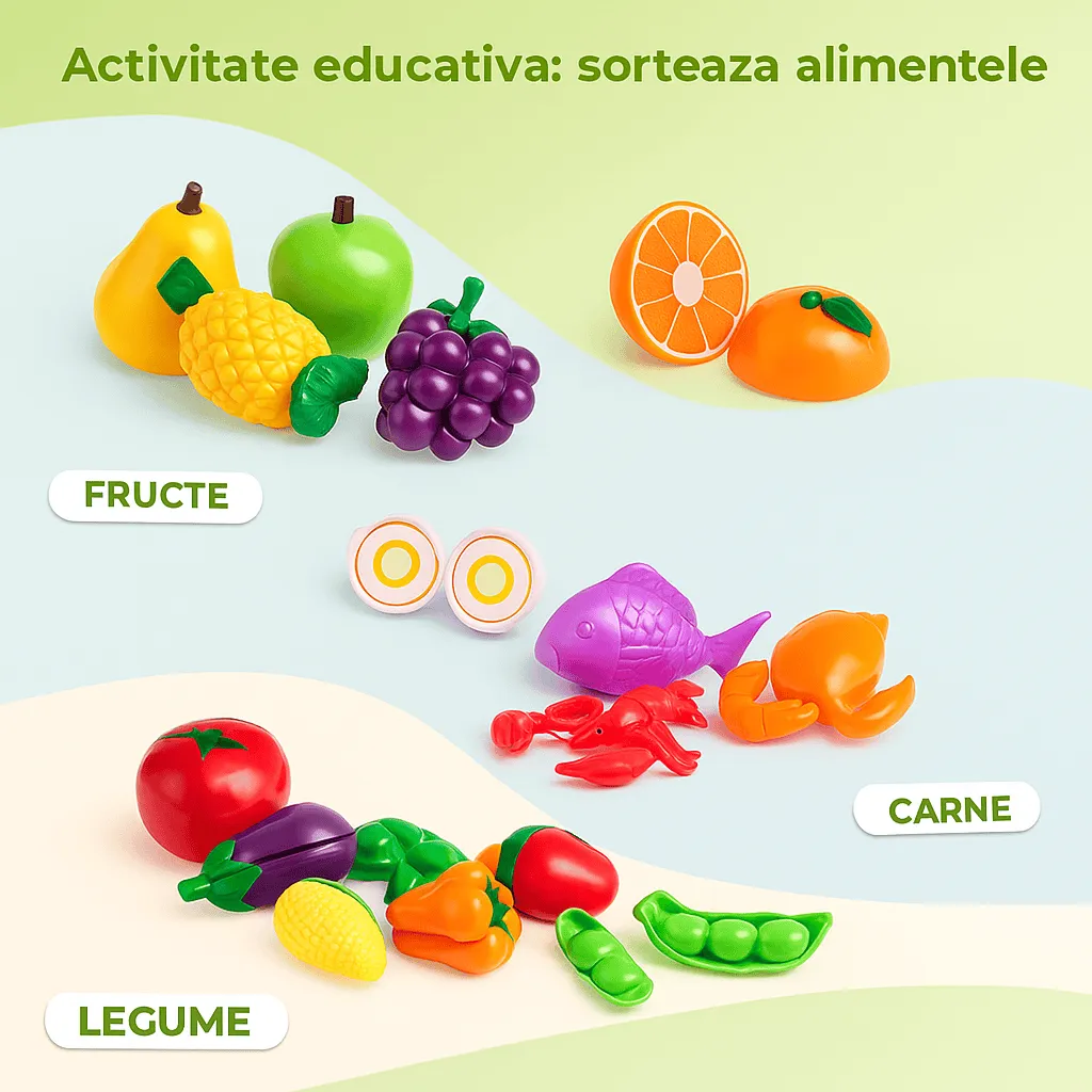 Timebox Set Joaca Educativ Alimente Fructe