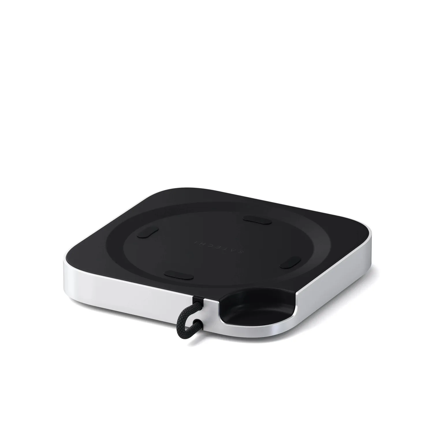 Satechi stand Mac Mini M4 hub SSD USB-A frontal