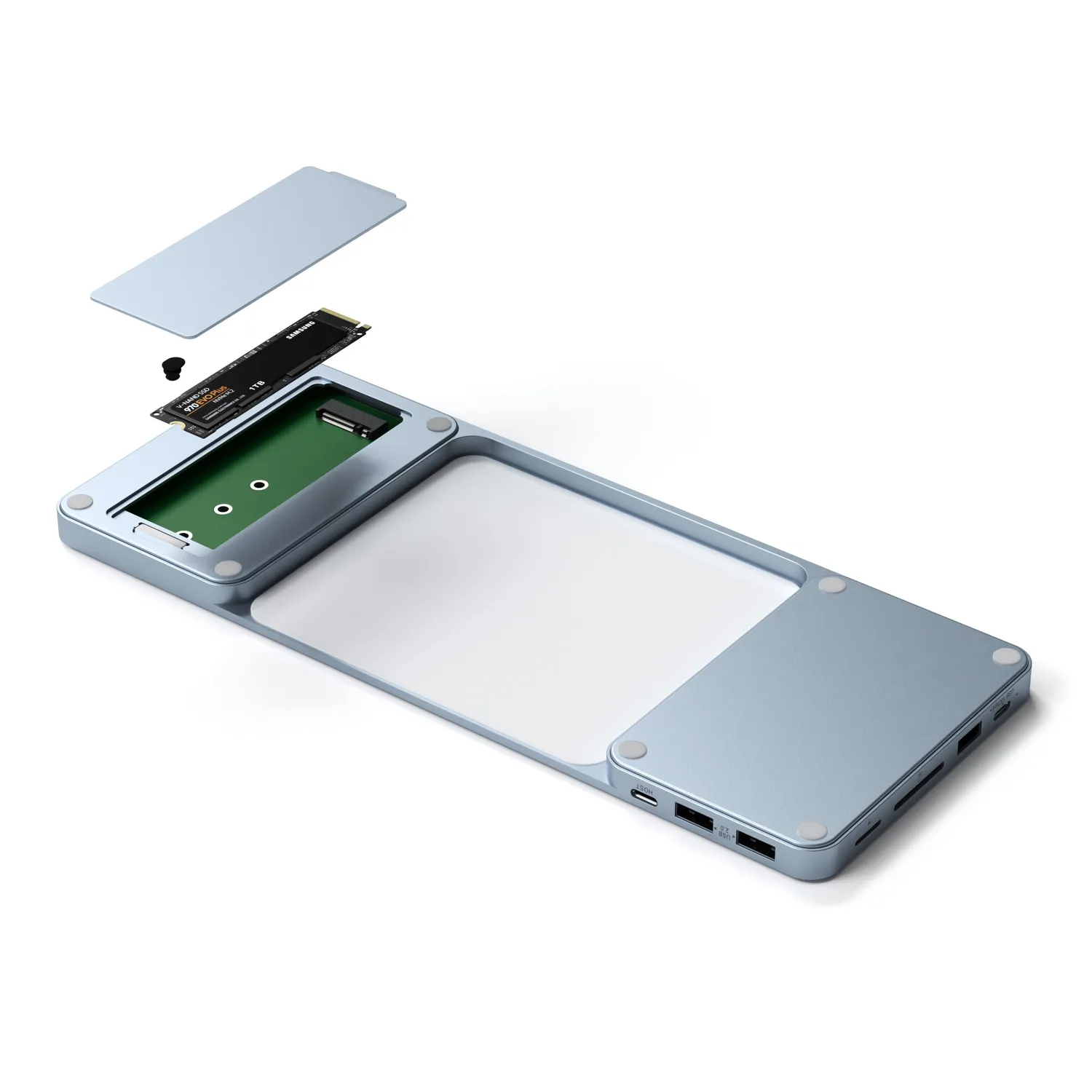Satechi USB-C Slim Dock iMac 24 statie andocare Silver
