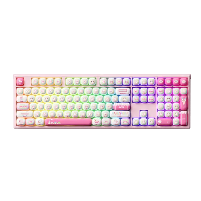 MonsGeek MG108B Rainbow Marshmallows tastatura mecanica Piano Pro