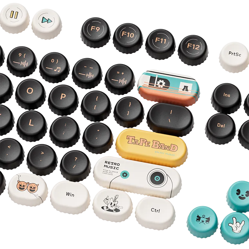 MonsGeek BottleCap set keycaps 131 taste PBT profil