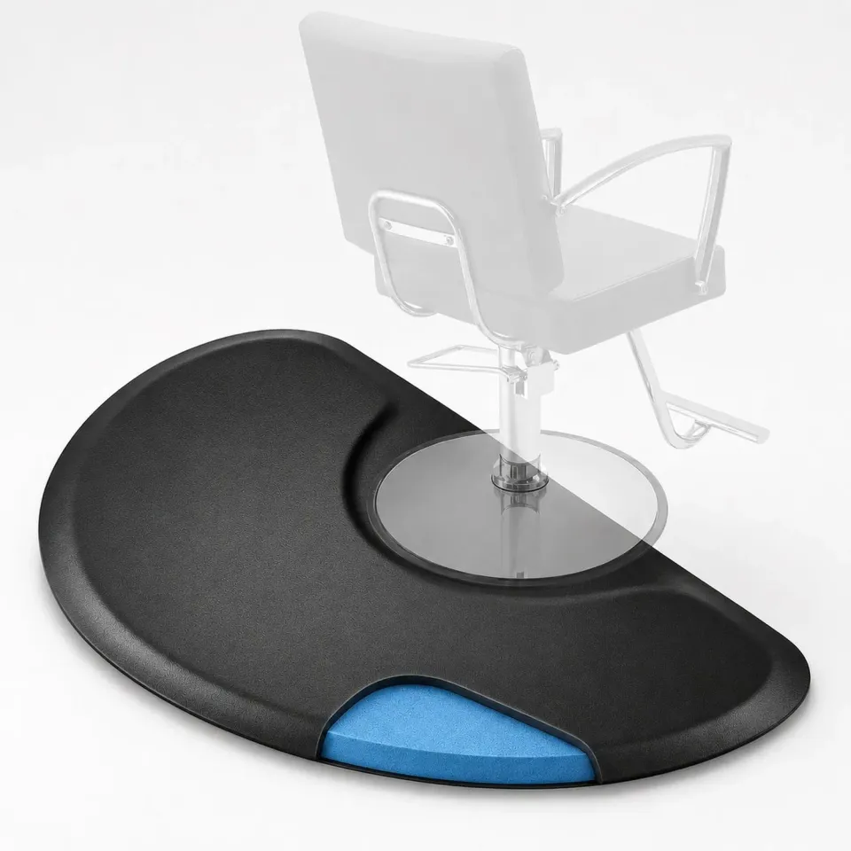 Timebox Covor Coafor Semicerc 91x122 cm Negru