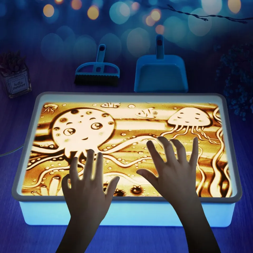 Timebox Tavita Nisip Iluminata LED Albastru USB