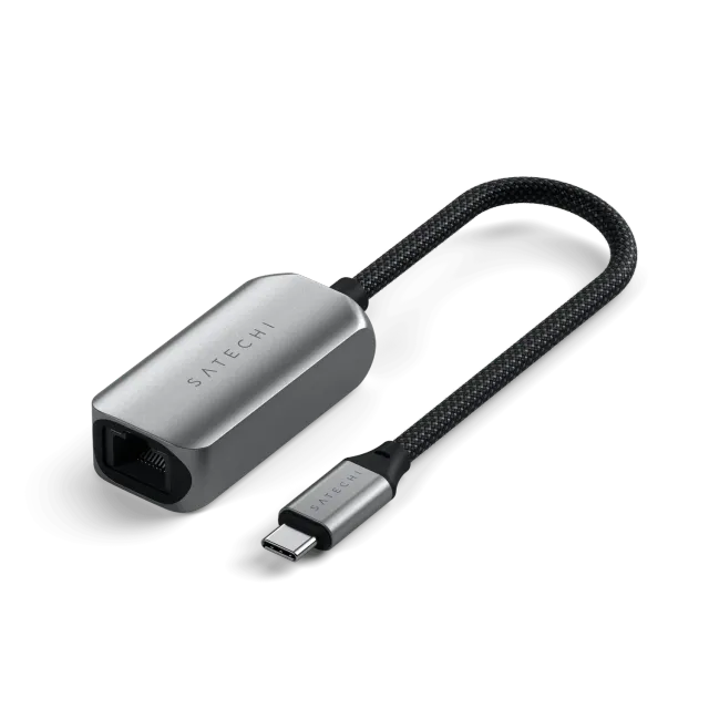 Satechi USB-C 2.5 Gigabit adaptor ethernet aluminiu