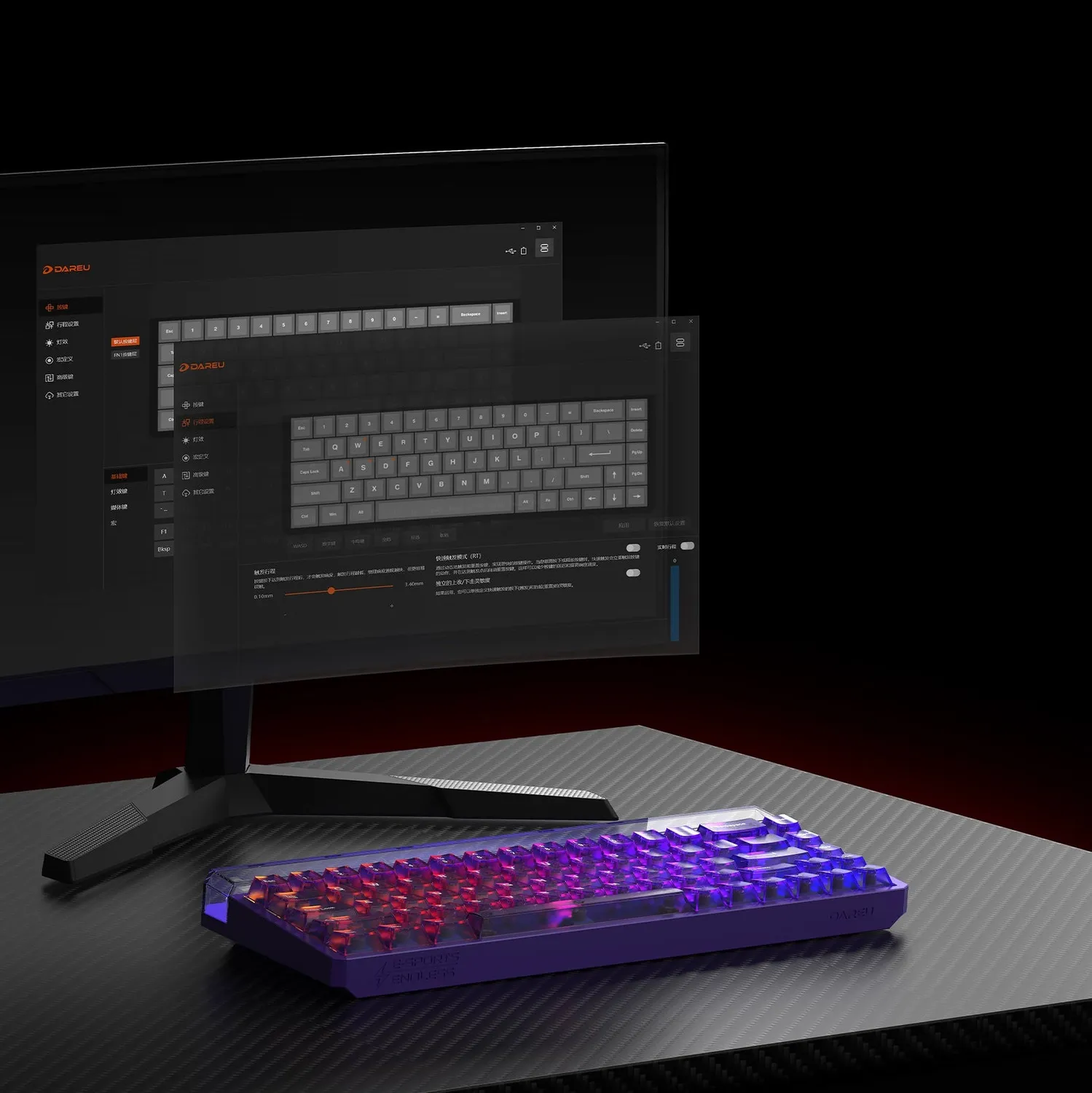 Dareu Thunder 68 tastatura gaming mov magnetica