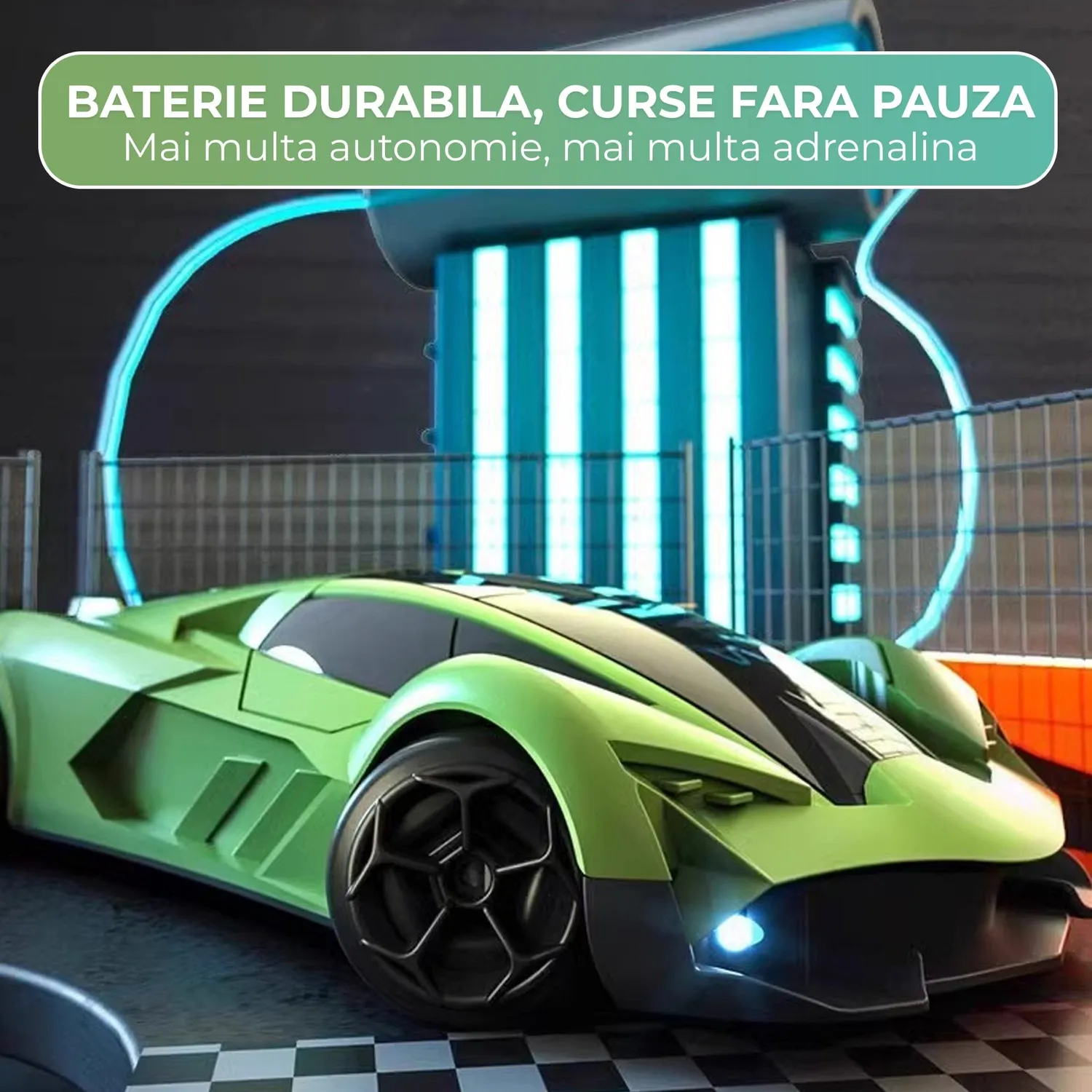 Timebox Lamborghini 4WD masinuta RC verde drift