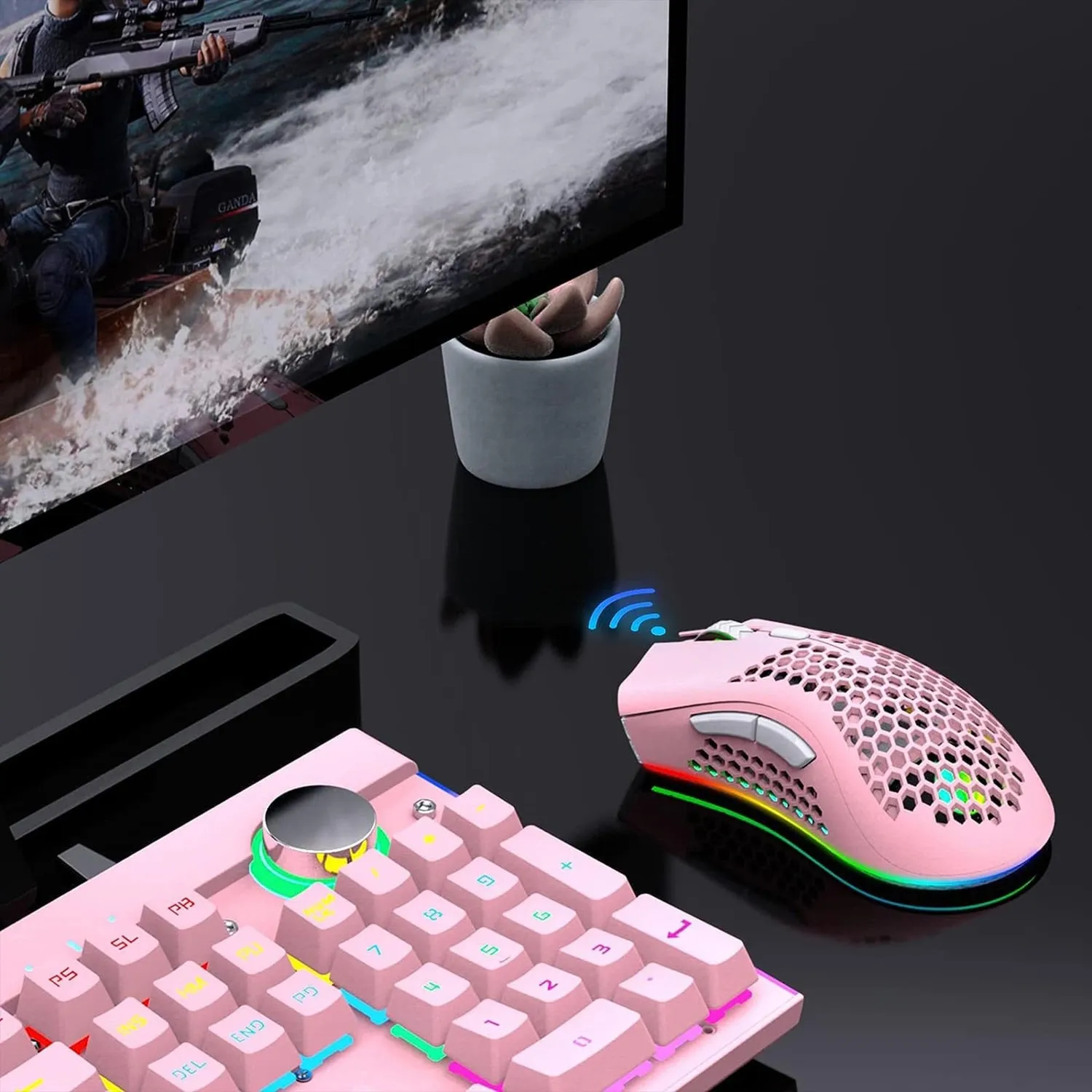 Timebox mouse gaming wireless roz 95g RGB