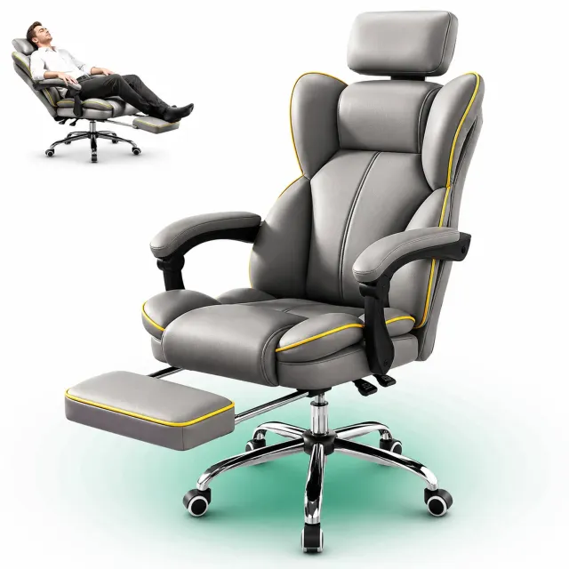 Timebox Ergonomic scaun birou gri 360 spatar inalt lombar