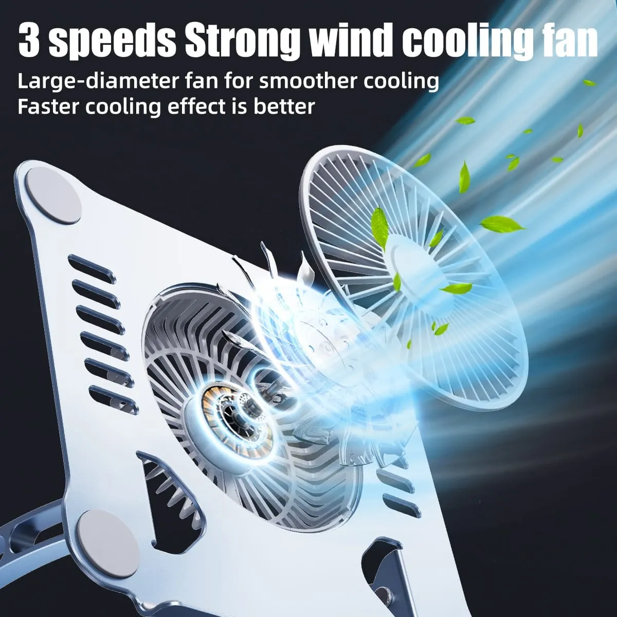 Timebox Suport laptop aluminiu cu ventilator 360°