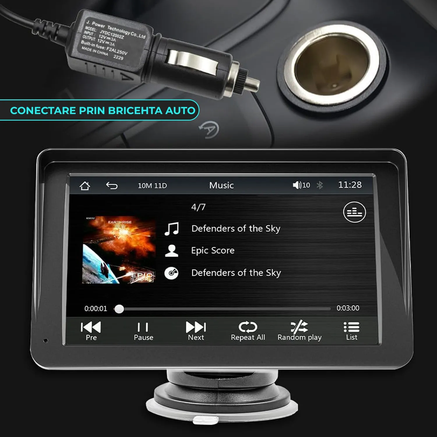 Timebox Navigație auto 7 inch HD CarPlay Android Auto