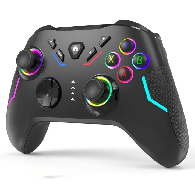 Controller wireless Timebox Switch Steam Deck negru RGB