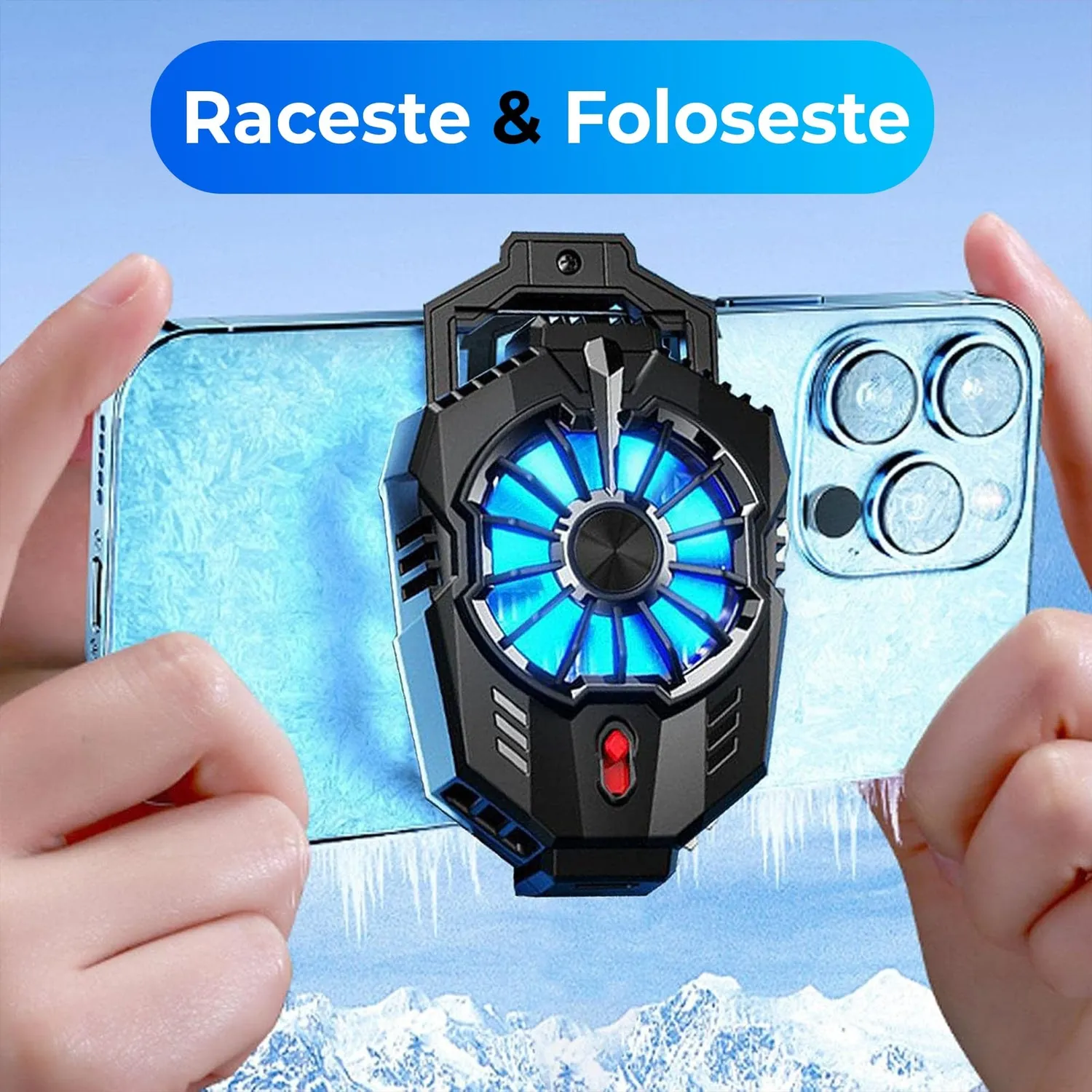 Timebox Cooler Telefon RGB 6500 rpm Negru Silentios