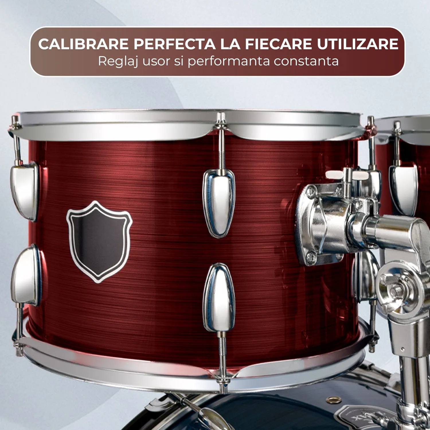 Timebox Jazz 5 piese set tobe acustice visiniu