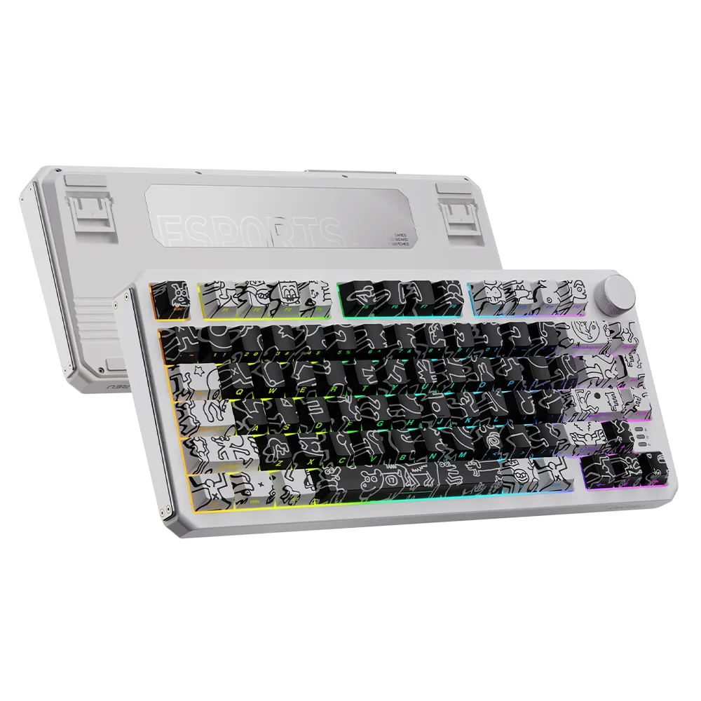 Dareu A75 HE tastatura gaming neagra aluminiu