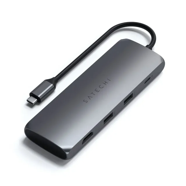 Satechi USB-C Hybrid adaptor multiport SSD Space Gray