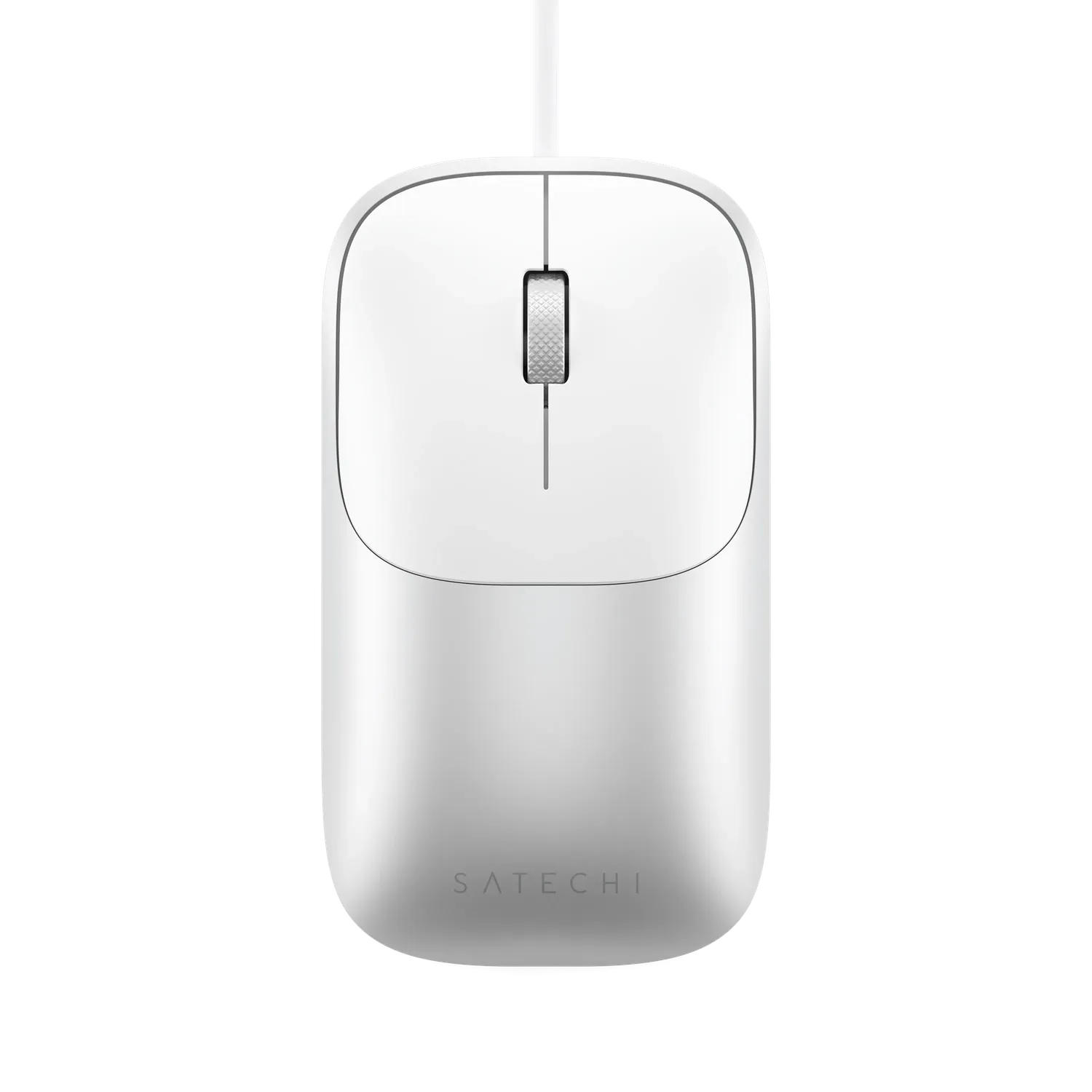 Satechi Slim LX Wired Mouse mouse cu fir Silver