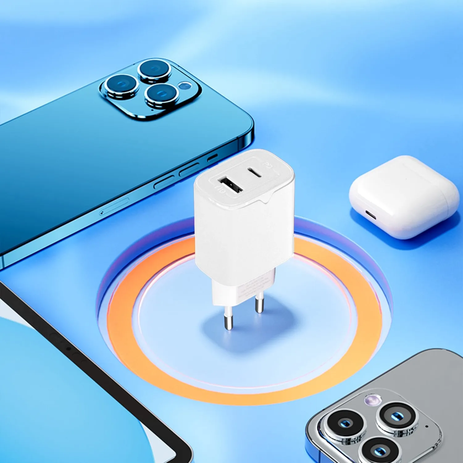 Timebox 33W incarcator retea alb USB-C USB